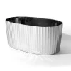 Ice Buckets|Godinger Waves Stainless Steel Party Tub