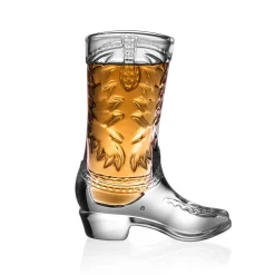Shot Glasses|Godinger Whiskey & Rye Cowboy Boot Shot Glass, Set of 6