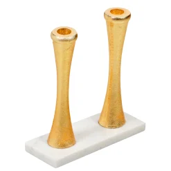 Candles & Candleholders|Godinger White Marble Tapered Candlestick