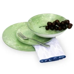 Everyday Dinnerware|Godinger Wingate Lime Porcelain 12 Piece Dinnerware Set, Service For 4
