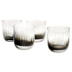 Dof & Highball|Godinger Wren Black Ombre Double Old Fashion, Set of 4