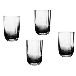 Dof & Highball|Godinger Wren Black Ombre Highball, Set of 4