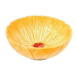 Bowls|Godinger Yellow Daisy Flower Cereal Bowl
