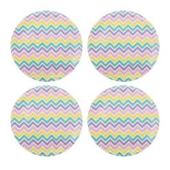 Outdoor Dinnerware|Godinger Zig Zag Melamine Salad Plate, Set of 4