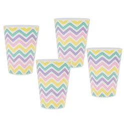 Outdoor Dinnerware|Godinger Zig Zag Melamine Tumbler, Set of 4